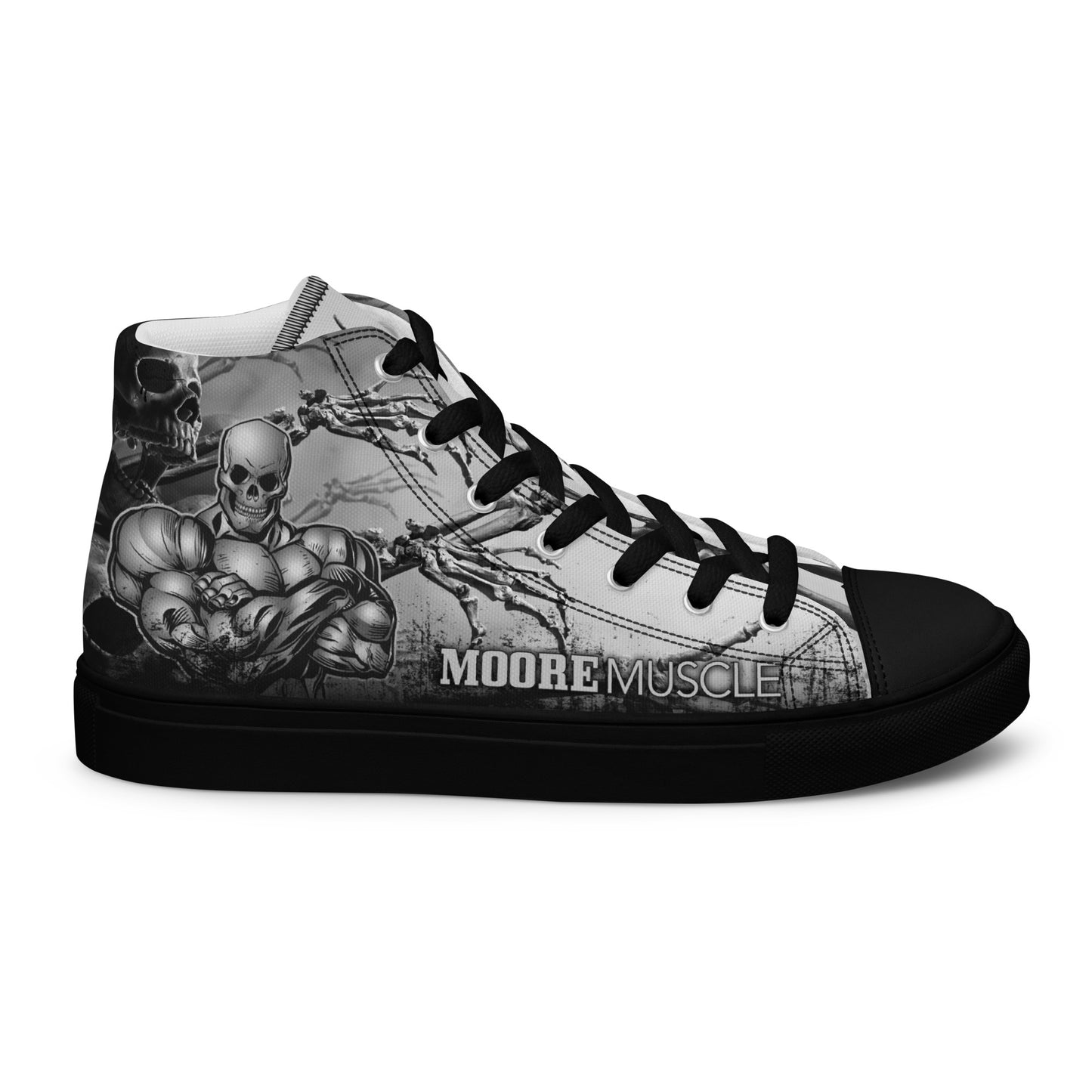 MooreMuscle High Top Skull BLACK EDITION — Women's