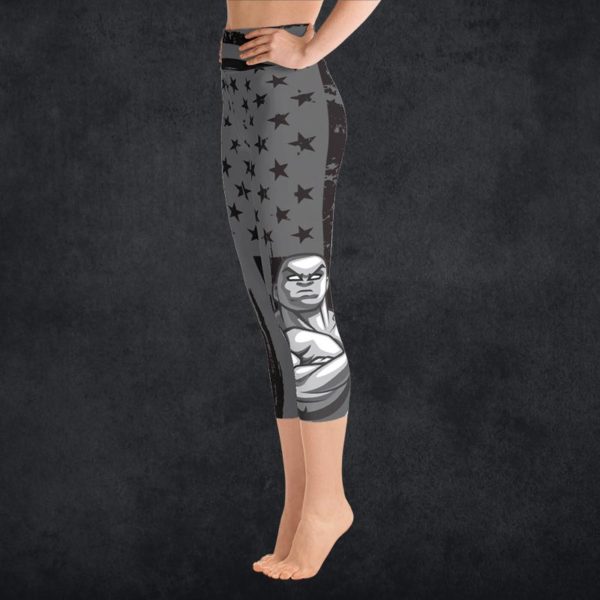 MooreMuscle Stars and Stripes High Waist Capri