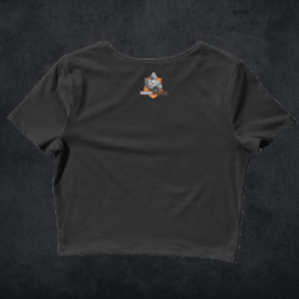 MooreMuscle Crop Top Stronger — Black