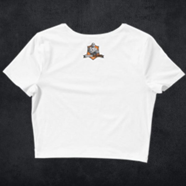 MooreMuscle Crop Top Stronger — White