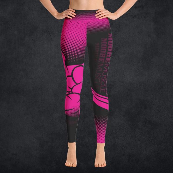 MooreMuscle High Waist Leggings Pink/Black