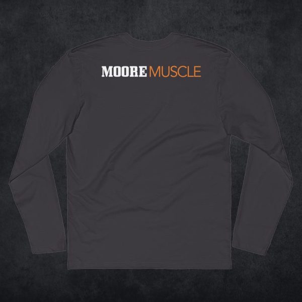 MooreMuscle Fitted Long Sleeve — Heavy Metal