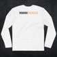 MooreMuscle Fitted Long Sleeve — White