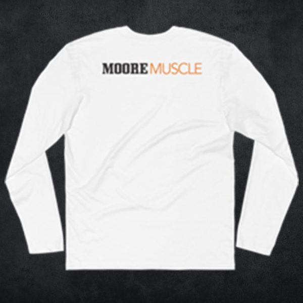 MooreMuscle Fitted Long Sleeve — White