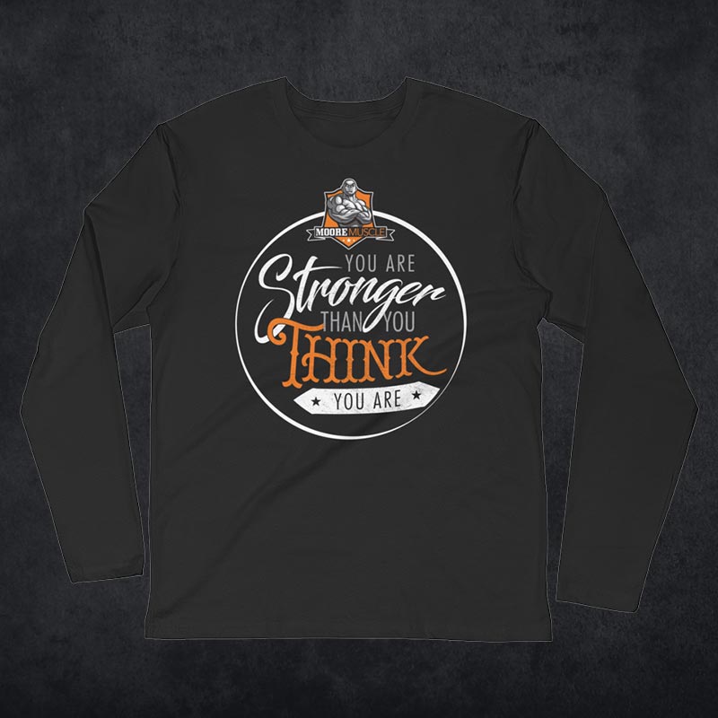 MooreMuscle Fitted Long Sleeve — Black