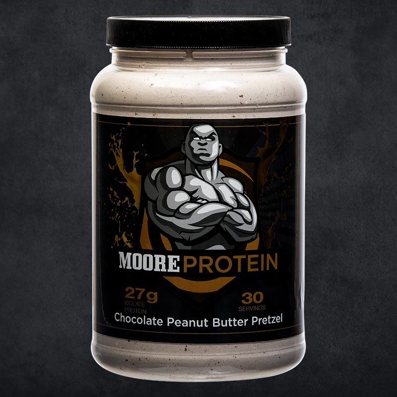 MooreProtein Chocolate Peanut Butter Pretzel