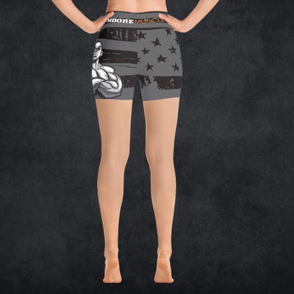 MooreMuscle Flag High-Waist Compression Shorts