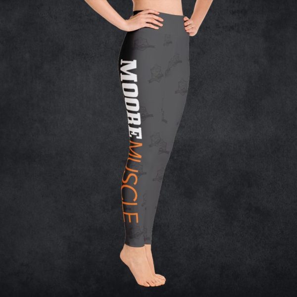 MooreMuscle Branded High Waist Leggings Black