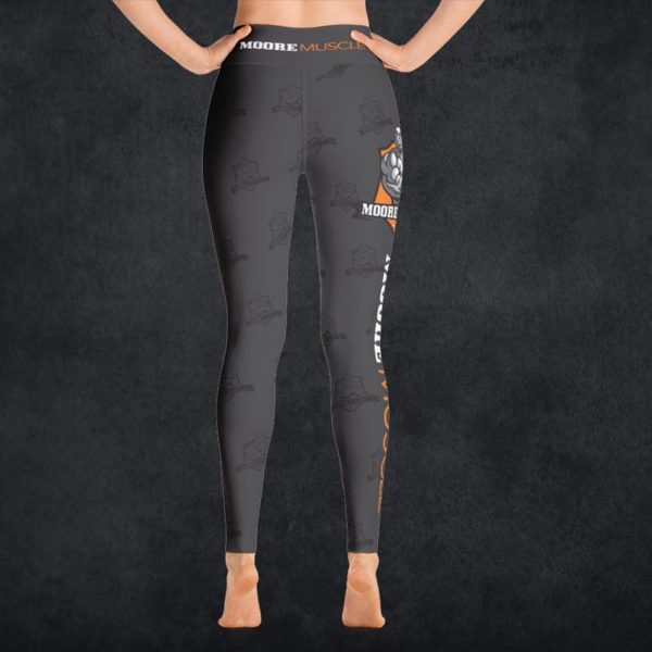 MooreMuscle Logo High Waist Leggings Black Logo