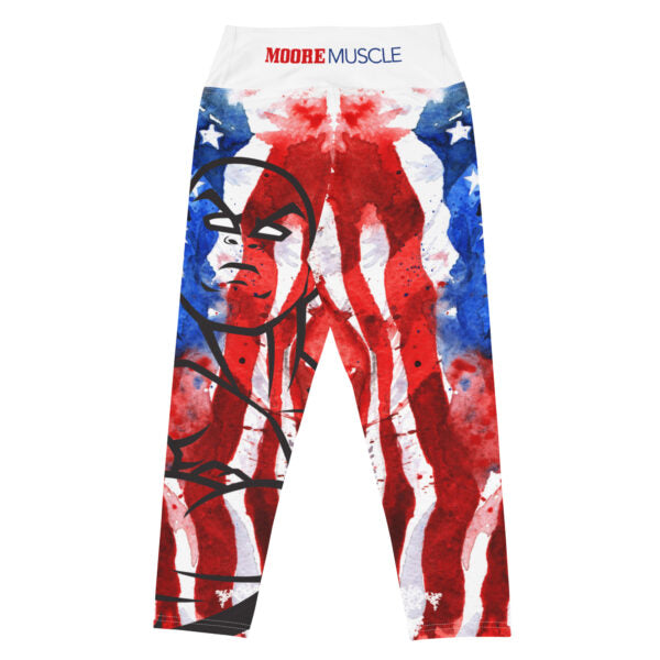 MooreMuscle American Flag High Waist Capris