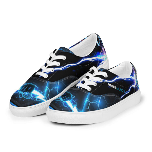 MooreMuscle Blue Lightning Low Tops — Men's