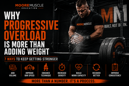 Strength athlete preparing to lift a heavily loaded barbell illustrating progressive overload in strength training.