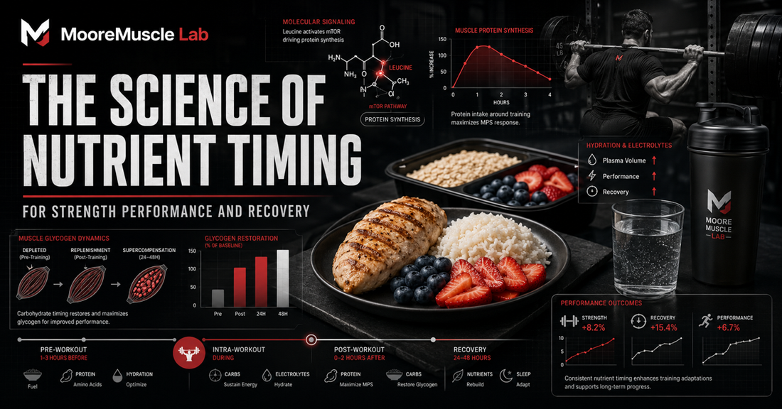 MooreMuscle Lab featured image about nutrient timing for strength athletes
