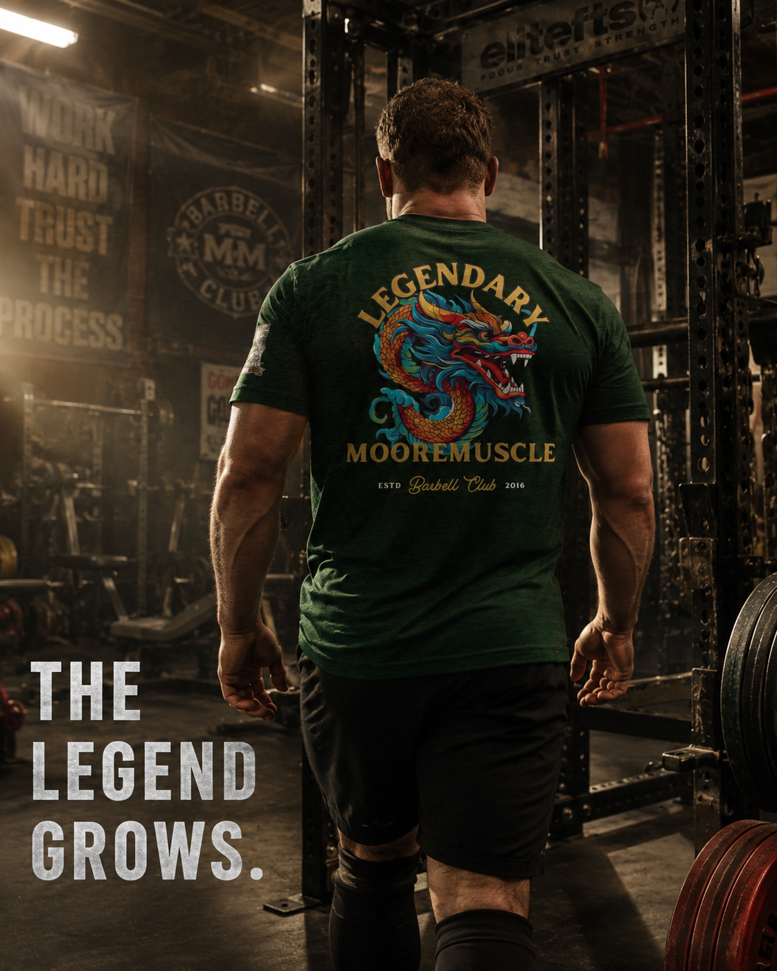 Legendary Tee – MooreMuscle Barbell Club