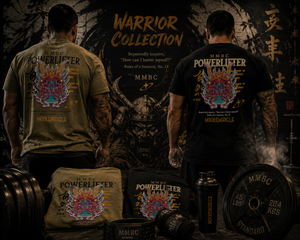 Warrior Collection t-shirt color options featuring black and olive colorways