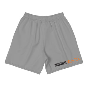 Back view of MooreMuscle Day of the Deadlift performance shorts showing clean rear design and MooreMuscle logo
