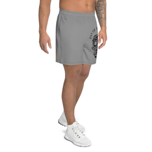 Side view of MooreMuscle Day of the Deadlift performance shorts worn by athlete 