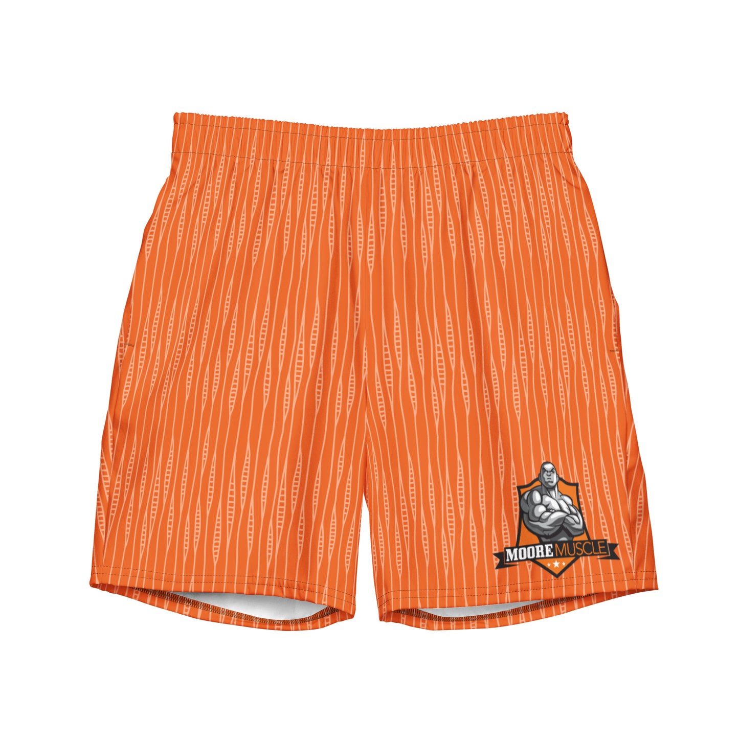 MooreMuscle Orange Swim Trunks