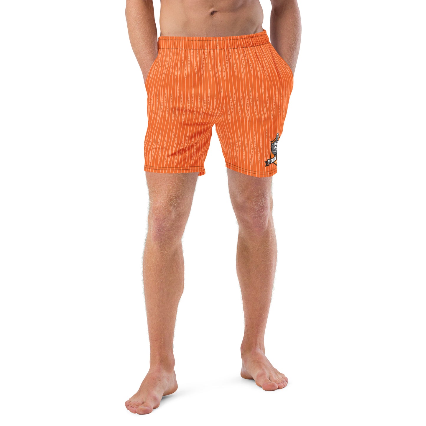 MooreMuscle Orange Swim Trunks