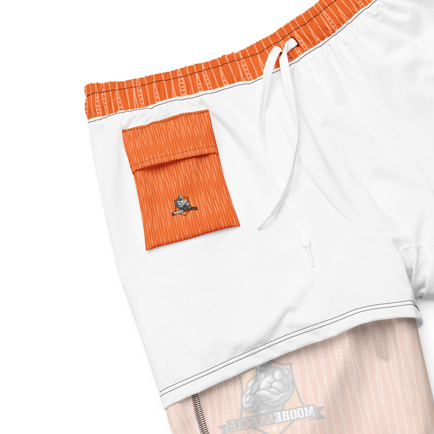 MooreMuscle Orange Swim Trunks