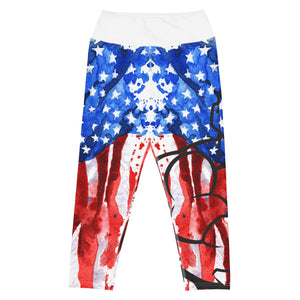 Front image of the American Flag Capris