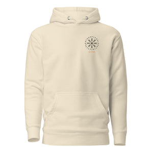 Back view of Into Valhalla hoodie showing clean design and premium heavyweight fleece
