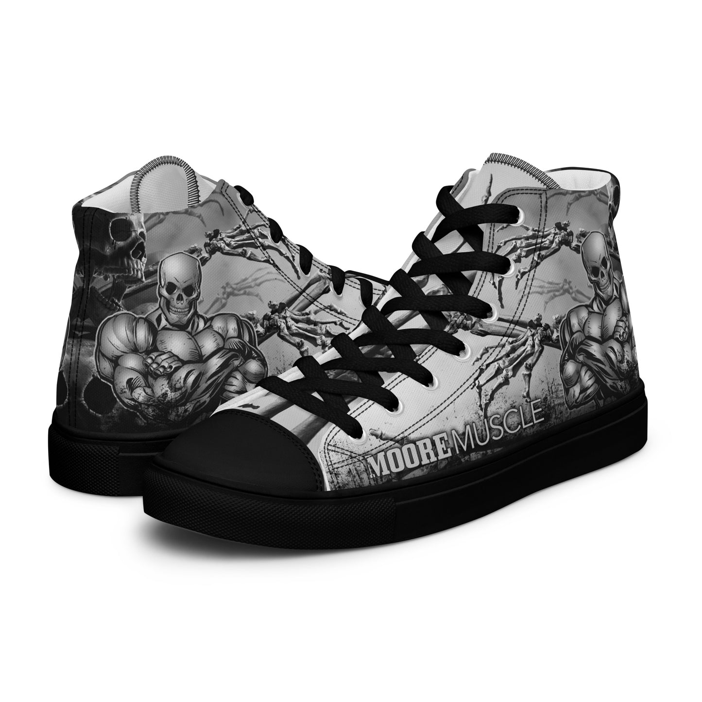 MooreMuscle High Top Skull BLACK EDITION — Women's