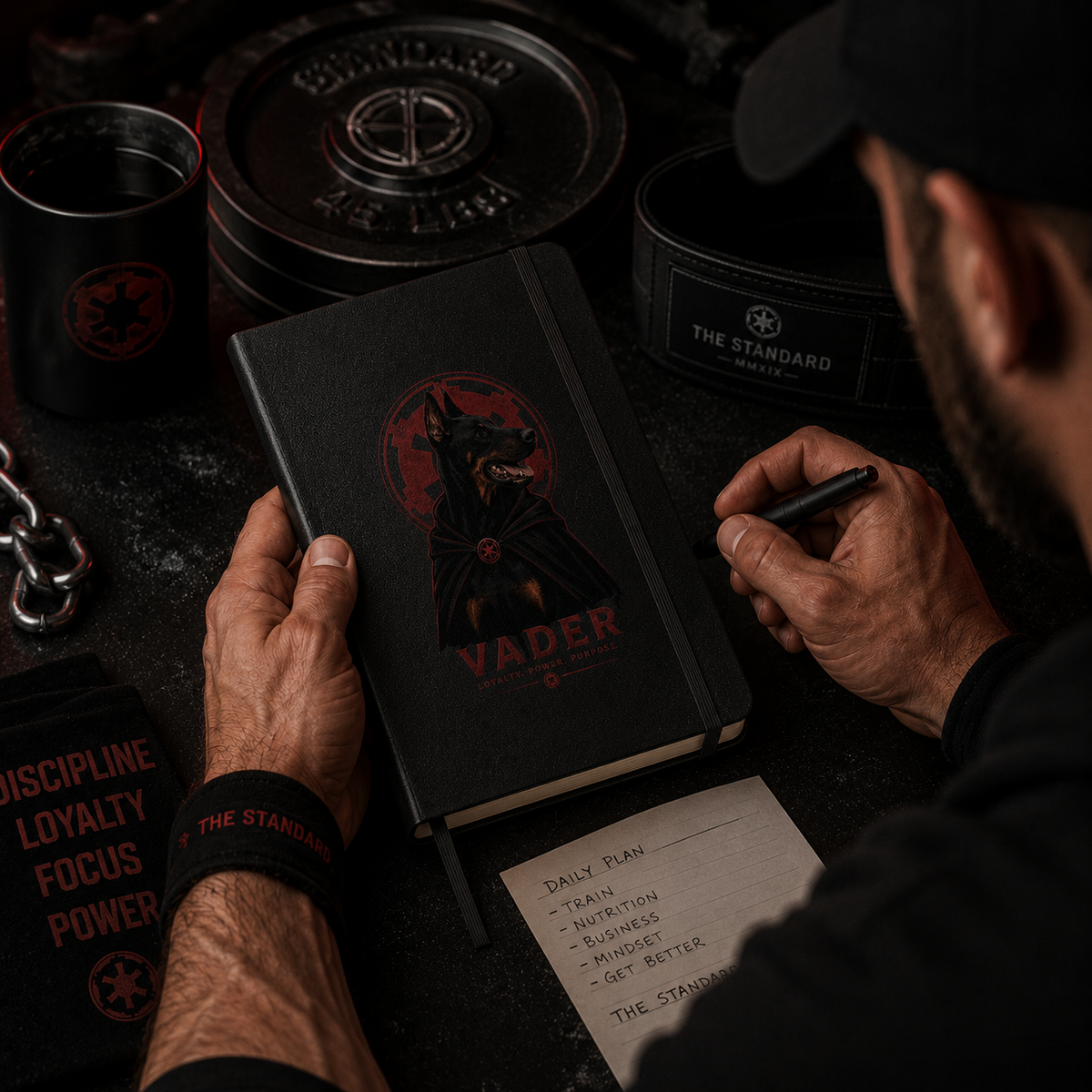 Vader Hardcover Notebook | MooreMuscle