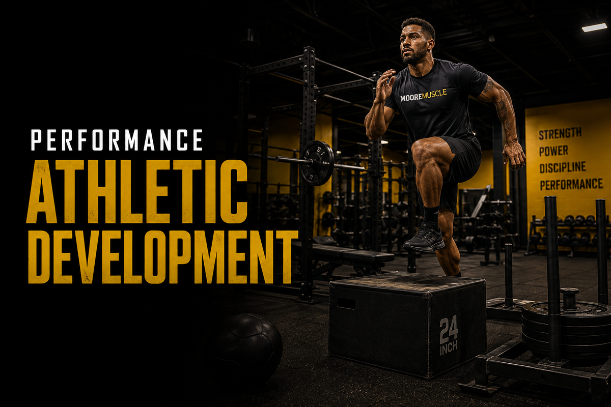 MooreMuscle Performance: Athletic Development cover - 4-week total-body athletic development program