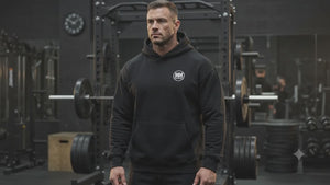MooreMuscle Heavyweight Logo Hoodie Black product video
