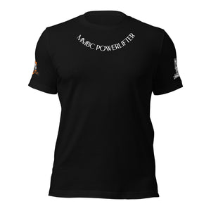 MMBC singlet tee black front text