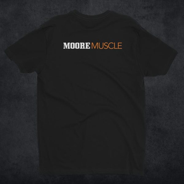 MooreMuscle Men's Fitted Logo Tee Black