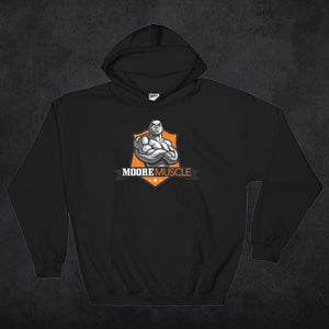MooreMuscle Heavyweight Logo Hoodie — Black