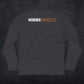MooreMuscle Fitted Long Sleeve — Heavy Metal