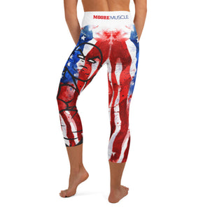 MooreMuscle American Flag High Waist Capris