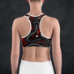 MooreMuscle Red Snake and Skull Sports Bra